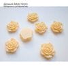 Dek-Akr-000036 - декоративный акриловый элемент, роза, цвет бежевый, 11мм