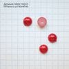 Dek-Akr-000052 - полубусина, акрил, цвет темно-красный, 6мм