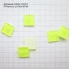 Dek-Akr-000089 - декоративный элемент, акрил, граненый, цвет неоново-желтый, 10х10мм