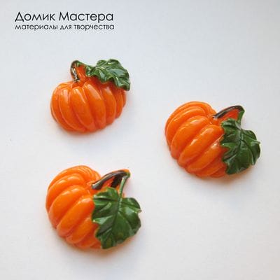 Dek-Akr-000092  -  декоративный элемент "Тыква", акрил, 122х20мм