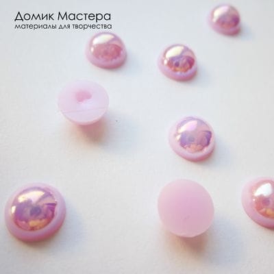 Dek-Akr-000102 - полубусина, акрил, АВ покрытие, 8мм