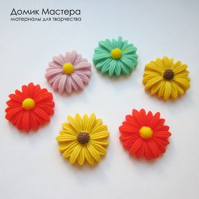 Dek-Akr-000103 - комплект декоративных элементов, акрил, 26х26мм, комплект из 6 элементов.