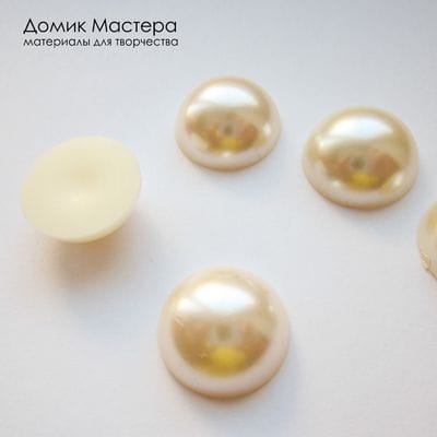 Dek-Akr-000105 - полубусина, акрил, d=18мм