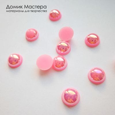 Dek-Akr-000106  - полубусина, акрил, АВ покрытие, 8мм