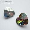 Dek-Str-000064 - подвеска, кристалл, стекло, напыление,  сердце, 17х18мм,  Чехия