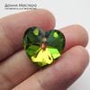 Dek-Str-000064 - подвеска, кристалл, стекло, напыление,  сердце, 17х18мм,  Чехия