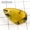 K-K-001516 - агат, тонирован, подвеска, 31х20х6мм