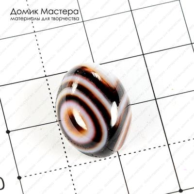 K-K-001225 - агат, кабошон, 20х15х7мм