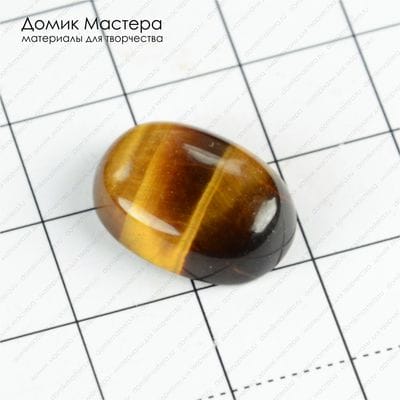 K-K-001390 - тигровый глаз, кабошон, 18х13х6мм