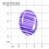 K-K-000328 - кабошон, ювелирный пластик, 34х24мм