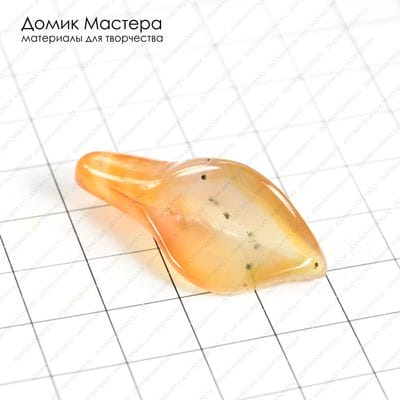 K-Bus-000521 - сердолик, бусина резная, 37х17х11мм