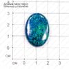 K-K-000364 - кабошон, ювелирный пластик, 21х29мм