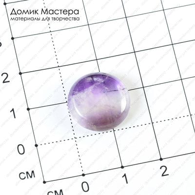 K-K-000956 - аметист, кабошон, 16х4мм