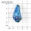 K-Kul-000525 - кристалл кварца, подвеска, титановое напыление, 37х19х15мм