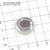 K-K-000929 - агат глазковый, кабошон, Африка, 22х5мм