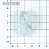 K-Kul-000592 - кристалл кварца тонированный с титановым напылением, подвеска, 36х23х13мм