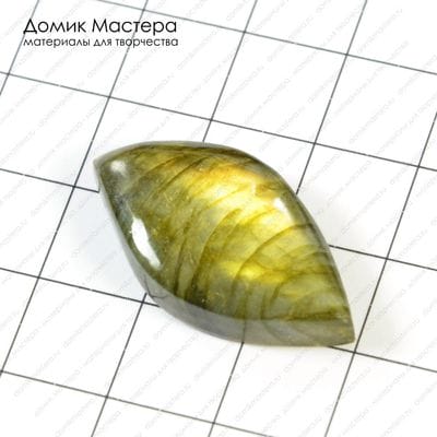K-K-000225 - спектролит, кабошон, 30х16мм