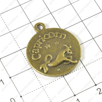 F-Pod-b-000064 - подвеска, Capricorn, 23х28мм, рамка 20мм
