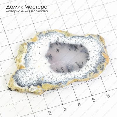 K-K-000582 - спил агата (опала) мохового, 71х45х4мм