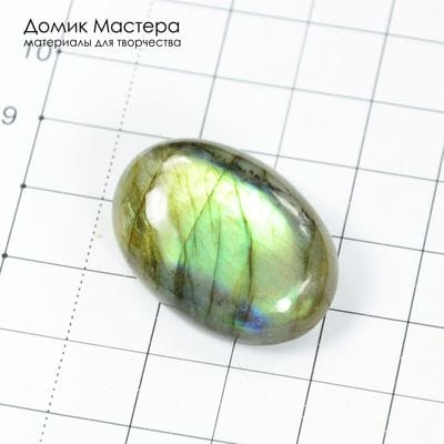 K-K-000445 - лабрадорит (спектролит), кабошон, 30х21х6мм