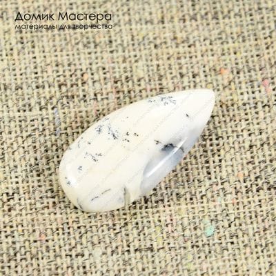 K-K-000580 - агат (опал) моховой, кабошон, 29х14х4мм