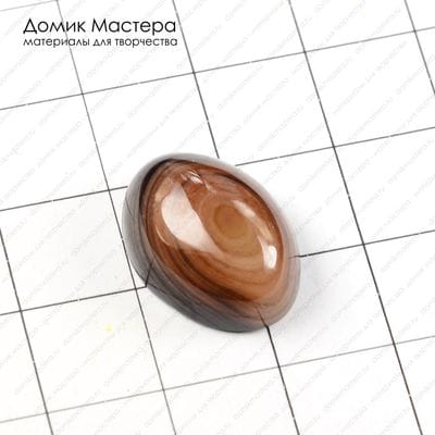 K-K-000755 - агат, "око", кабошон, 18х13х7мм