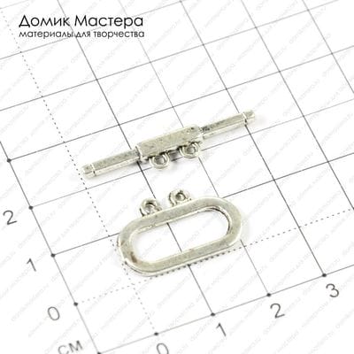 F-Zam-000042 - замочек-тогл, на 2 нити, 22х14(32)мм
