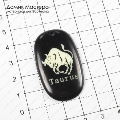F-Pod-Akr-000012 - акрил, подвеска, Taurus, 44х26х3мм