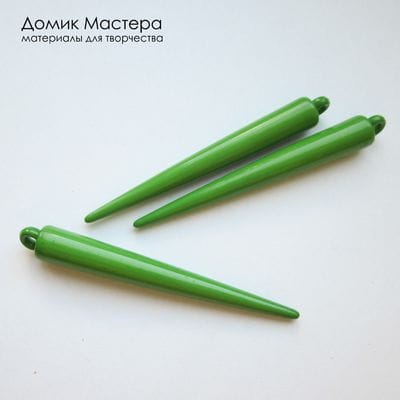 F-Pod-Akr-000014 - подвеска, акрил, цвет зеленый, 50х5мм