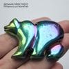 F-Pod-ste-000010 - стекло, подвеска, титановое напыление, 52х35х6мм