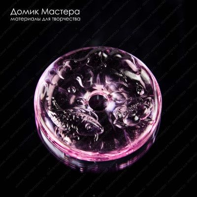 F-Pod-ste-000011 - подвеска, стекло, рыба, рыбка, карп, 42х7мм