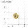 Bu-Met-000143 - бусина, металл, под золото, 10х7мм