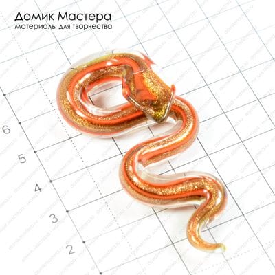 K-Kul-000330 - подвеска, муранское стекло, 68х32мм