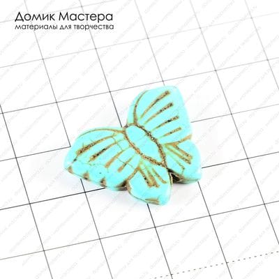 K-Bus-000637 - говлит, тонирован, бусина, 26х20х4мм