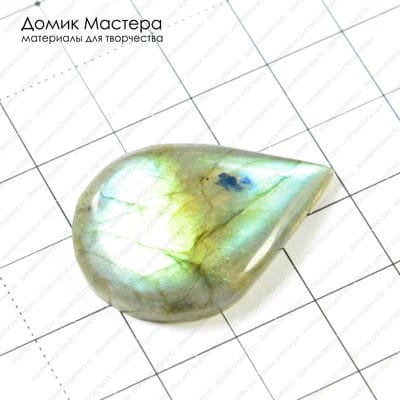 K-K-000226 - кабошон, спектролит, 31х22х5мм