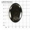 K-K-001024 - шелковый обсидиан, кабошон, Мексика, 55х38х7 мм