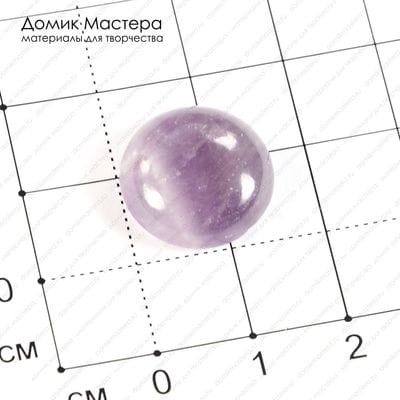 K-K-001032 - аметист, кабошон, 16х6 мм