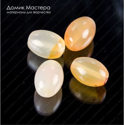 Bu-St-000111 - агат, комплект бусин, натуральный камень, 15х10мм