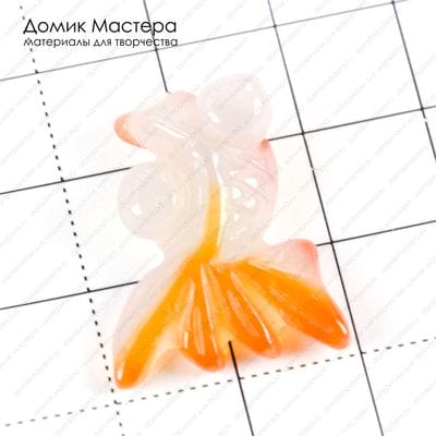 K-Kul-000729 - агат, рыбка резная, подвеска, 25х20х10мм