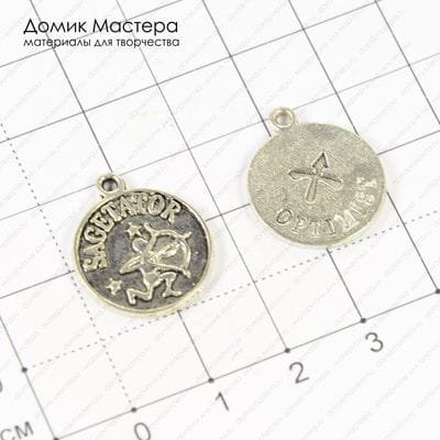 F-Pod-s-000300 - подвеска, SAGETATOR, под серебро, 20х17мм