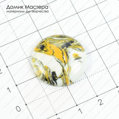 K-K-000365 - кабошон, ювелирный пластик, 25х5мм