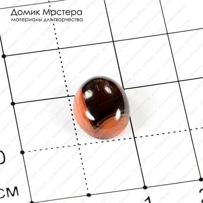 K-K-001278 - агат, кабошон, 13х10х5мм
