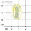 K-K-001051 - аквариумный кварц, подвеска, 23х15х10мм