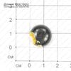 K-K-000521 - кабошон. ювелирный пластик, 16х5мм
