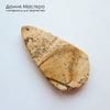 K-Kul-001158  - яшма песчаная, подвеска, натуральный камень,  месторождение - Китай, 64х35х6мм