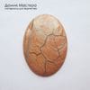 K-K-002387 - яшма, кабошон, месторождение - Россия, натуральный камень, 53х37х6мм