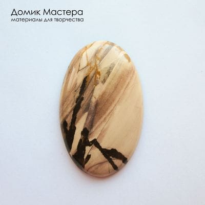 K-K-002380 - яшма калиновская, кабошон, натуральный камень, месторождение - Россия, 47х28х5мм