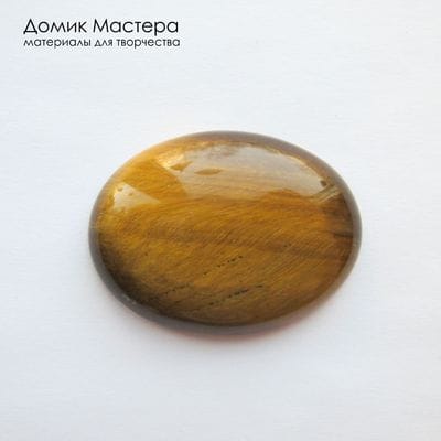 K-K-002330 тигровый глаз, кабошон, натуральный камень, 30х40х7мм, Африка