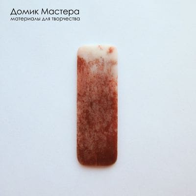 K-K-002377 - халцедон, кабошон, натуральный камень, месторождение - Россия, 47х15х2мм