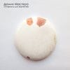 K-K-002328 - сколецит с включением кальцита, кабошон, натуральный камень, США (Калифорния), 38х6мм